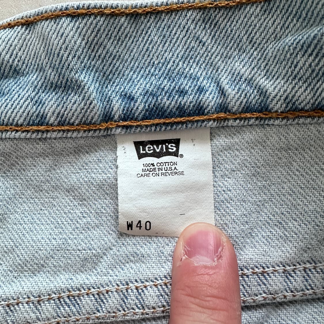 90s 리바이스 made in usa 505  데님 반바지 W40 상품이미지2