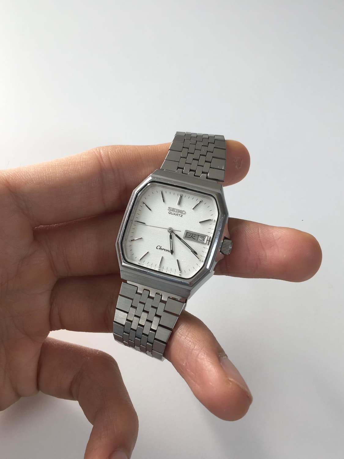 80s seiko chronos square day-date quartz 상품이미지4