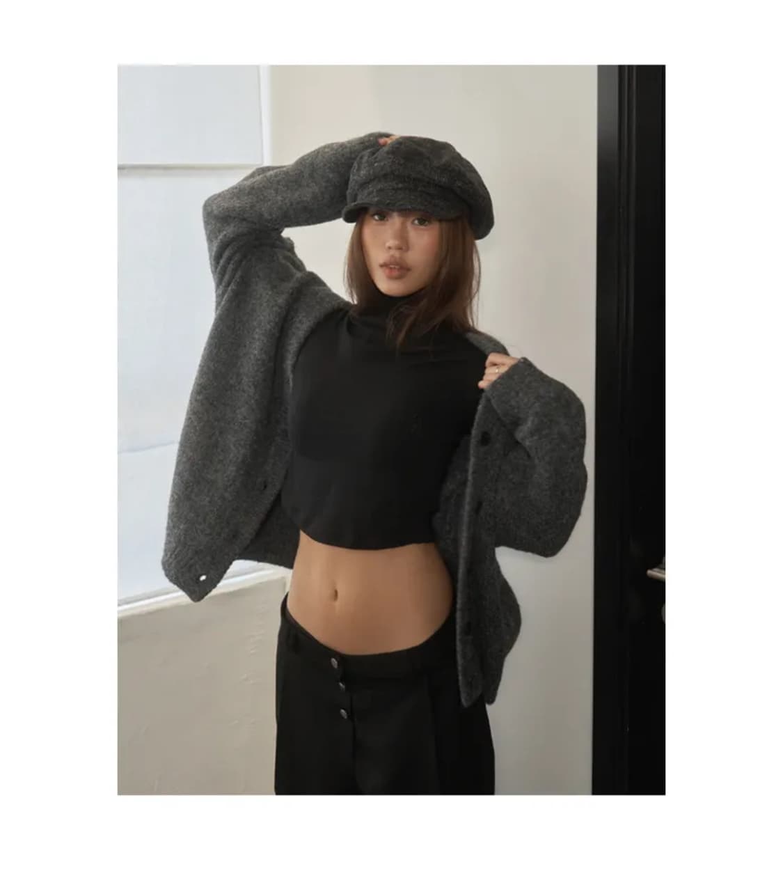 TOH toh 가디건 빈티지블랙 상품이미지1