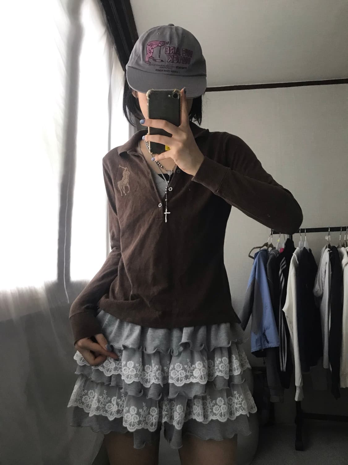 폴로 브라운 큐빅 빅포니 티셔츠 상품이미지6