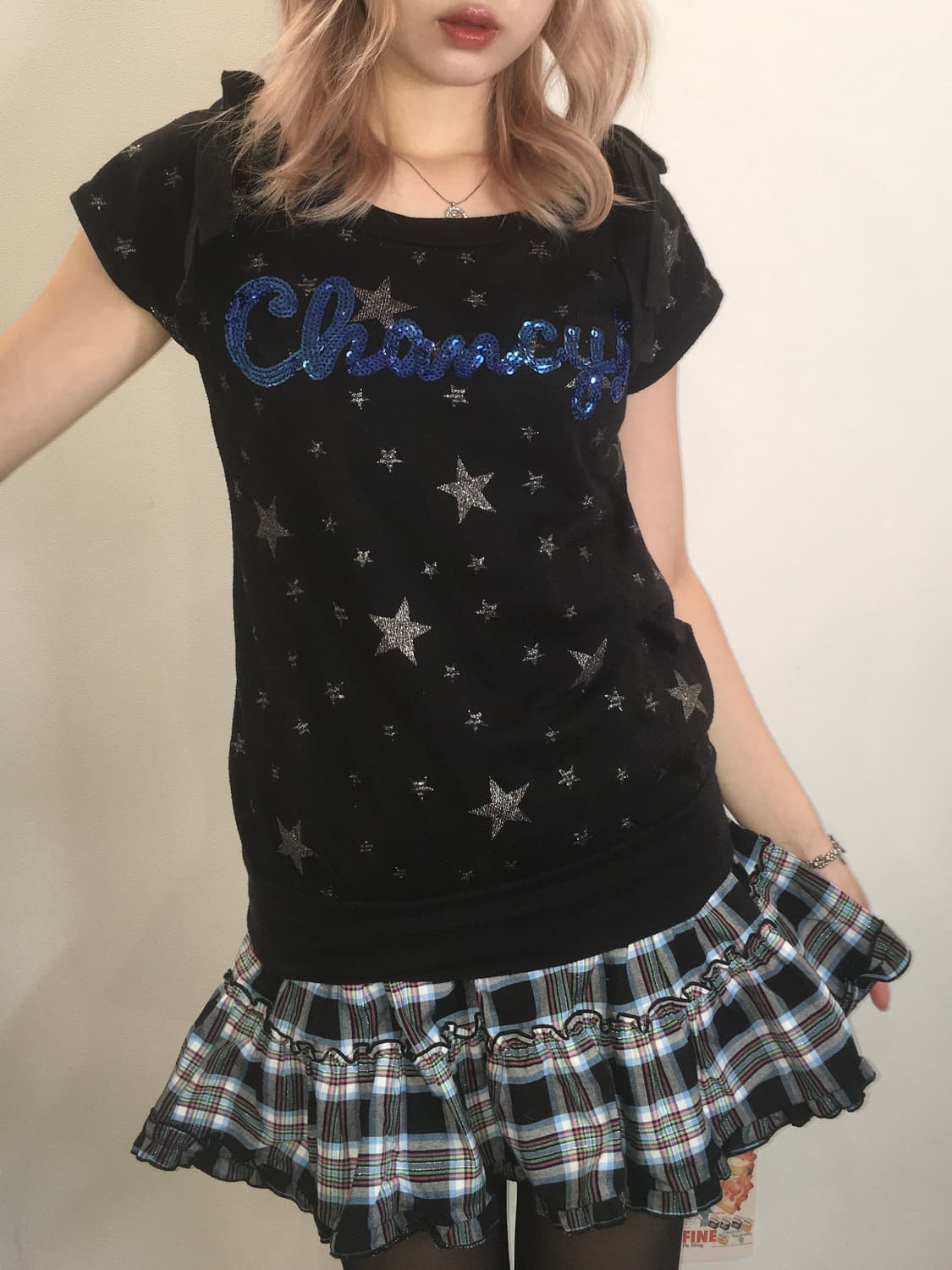 jpn vintage star off shoulder t shirt 상품이미지5