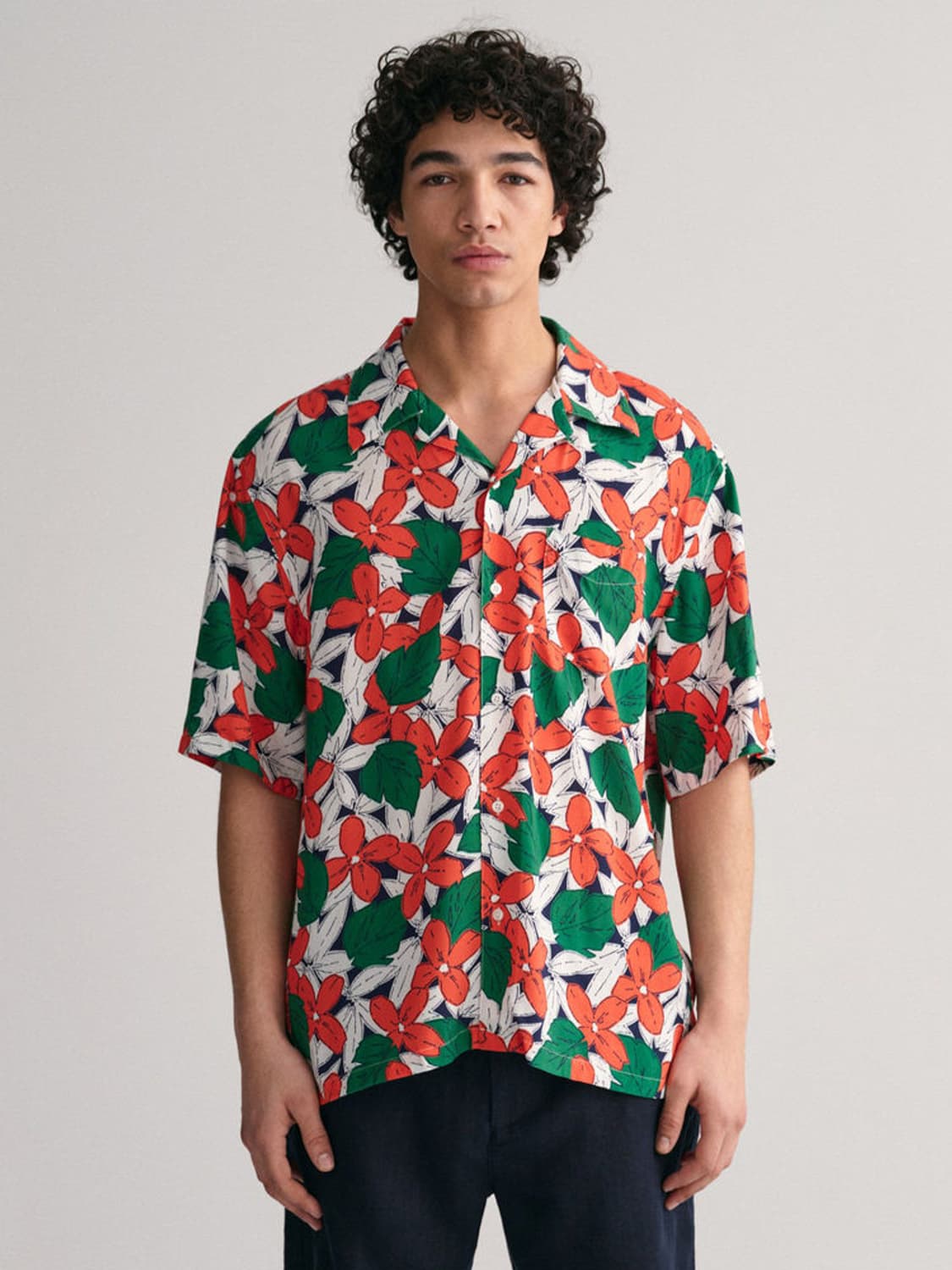 GANT 플로라프린트 반팔셔츠 XL 상품이미지1