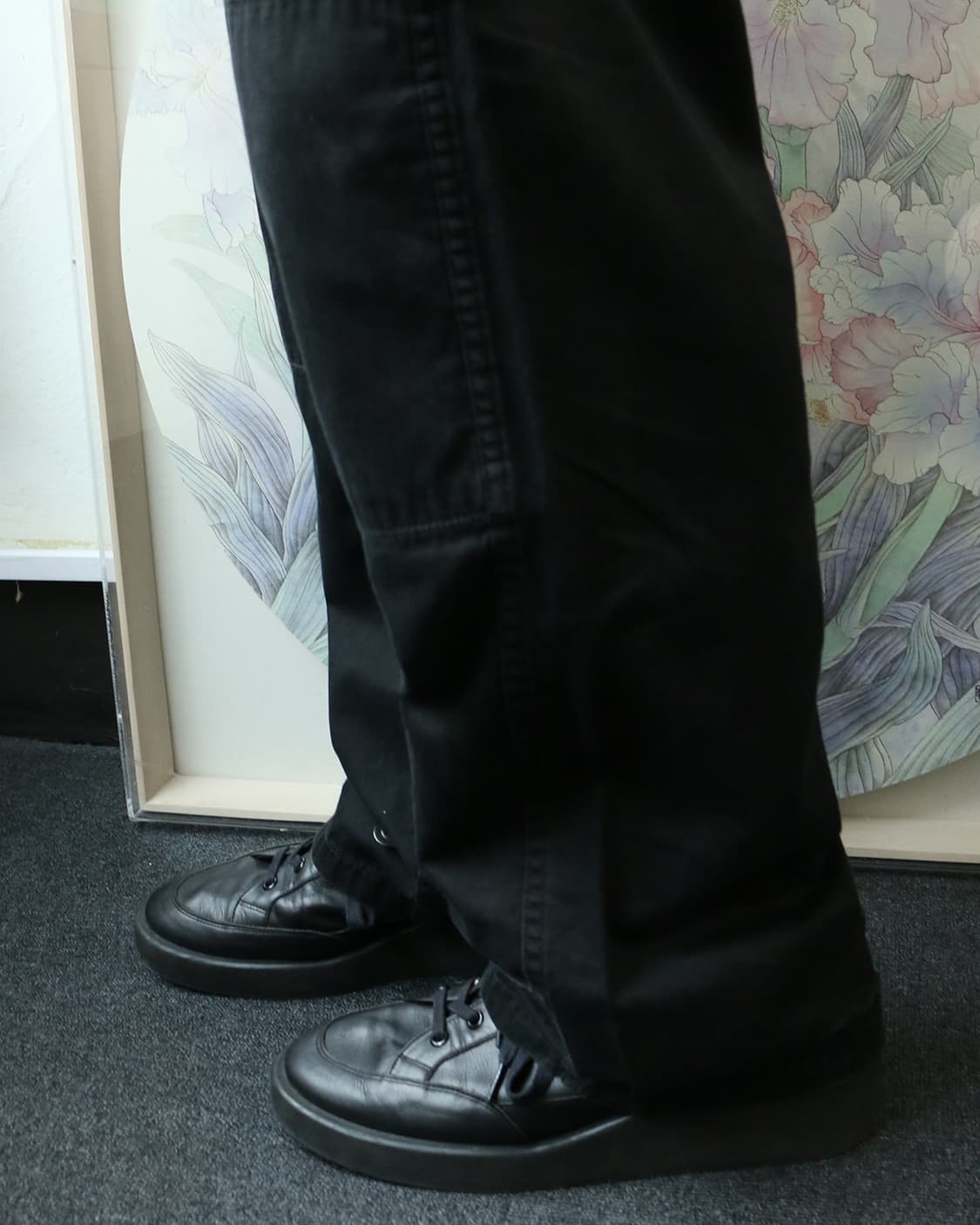 라드 뮤지션 블랙 레더 스니커즈  상품이미지3