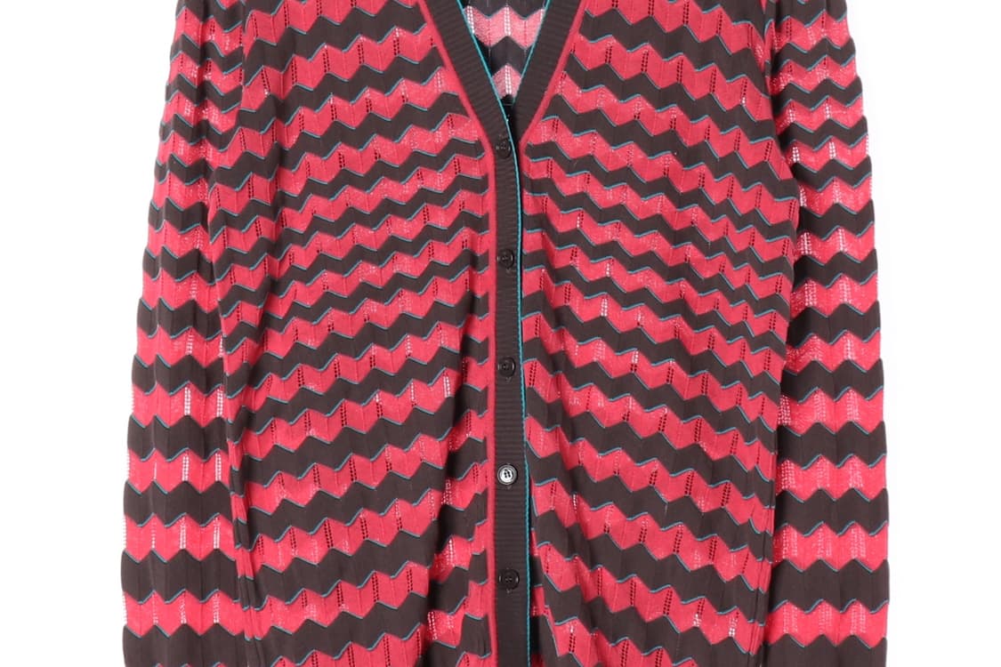 [L]미쏘니 브라운 핑크 스트라이프 긴팔 가디건
 상품이미지3