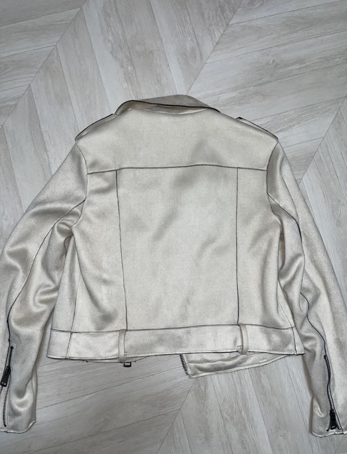 자라 zara 벨벳 레더자켓 상품이미지2