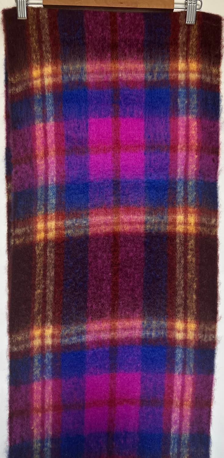 비비안웨스트우드 체크 모헤어 울 머플러 남여공용 상품이미지4