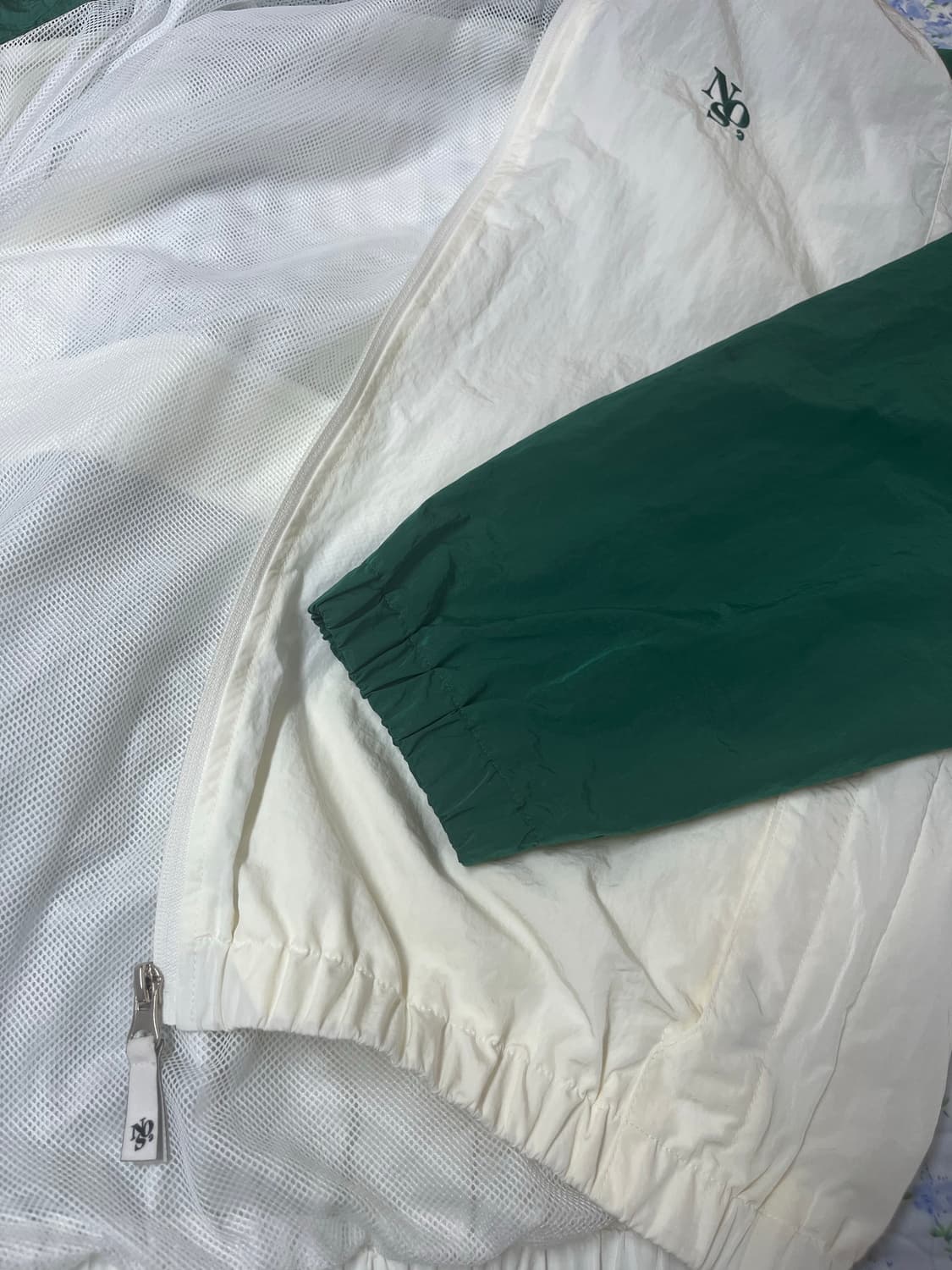 NOS7 노스세븐 아이보리 그린 바람막이 M 상품이미지4