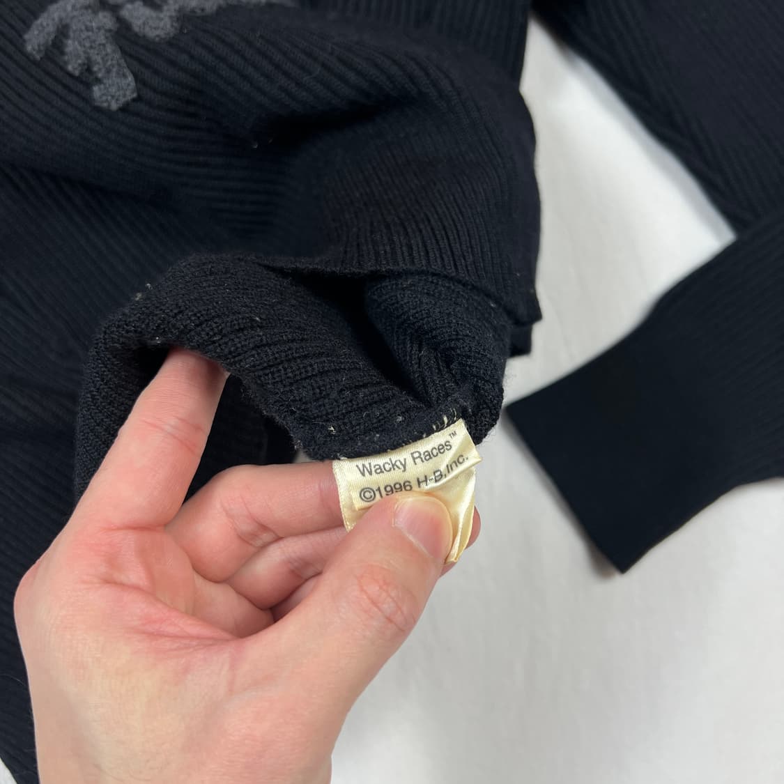 90‘s 96년도 ficce 웨키레이스 머틀리 카툰 니트 상품이미지5