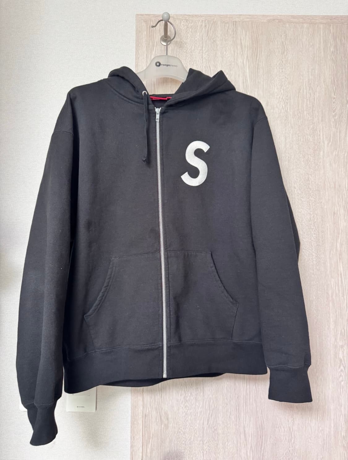 슈프림 S 로고 집업 후드 블랙 24 FW 상품이미지2