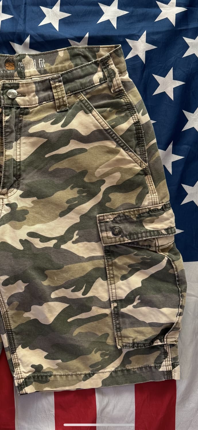 [Carhartt] 칼하트 카펜터 카모 밀리터리 워크팬츠 반바지 c-14 상품이미지3