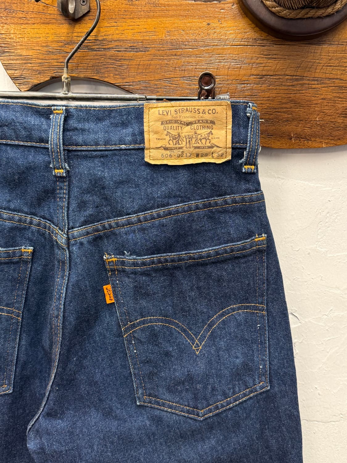 80s Levi's 606 Orange Tab Tapered Denim  상품이미지3