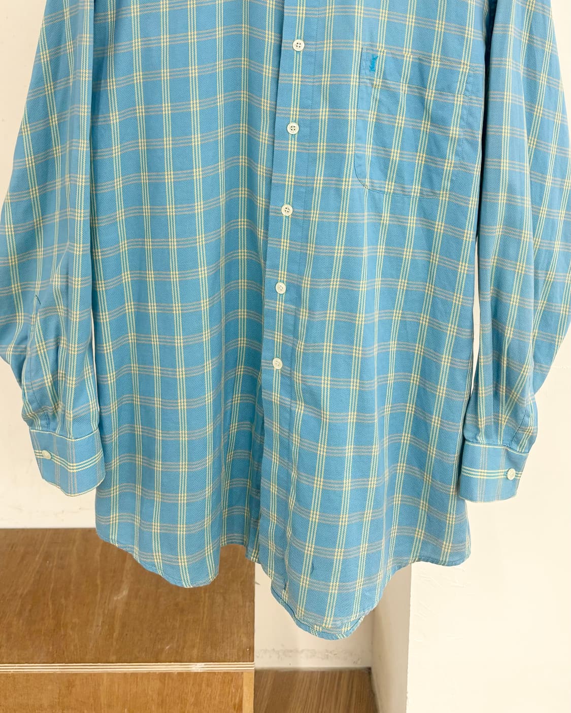 이브 생 로랑 빈티지 코튼 체크 셔츠 상품이미지5