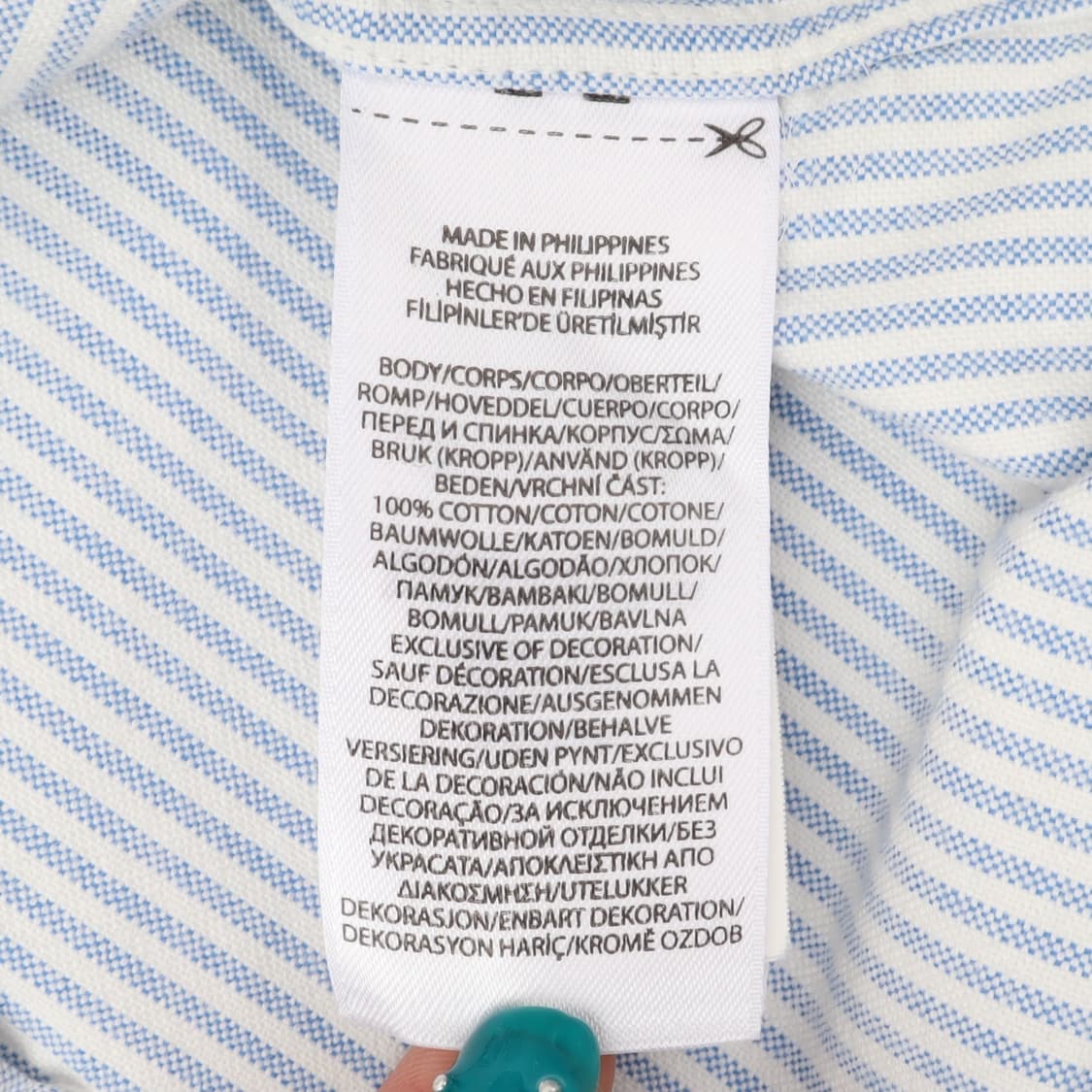 폴로 랄프로렌 옥스포드 라이트블루 스트라이프 셔츠 상품이미지9