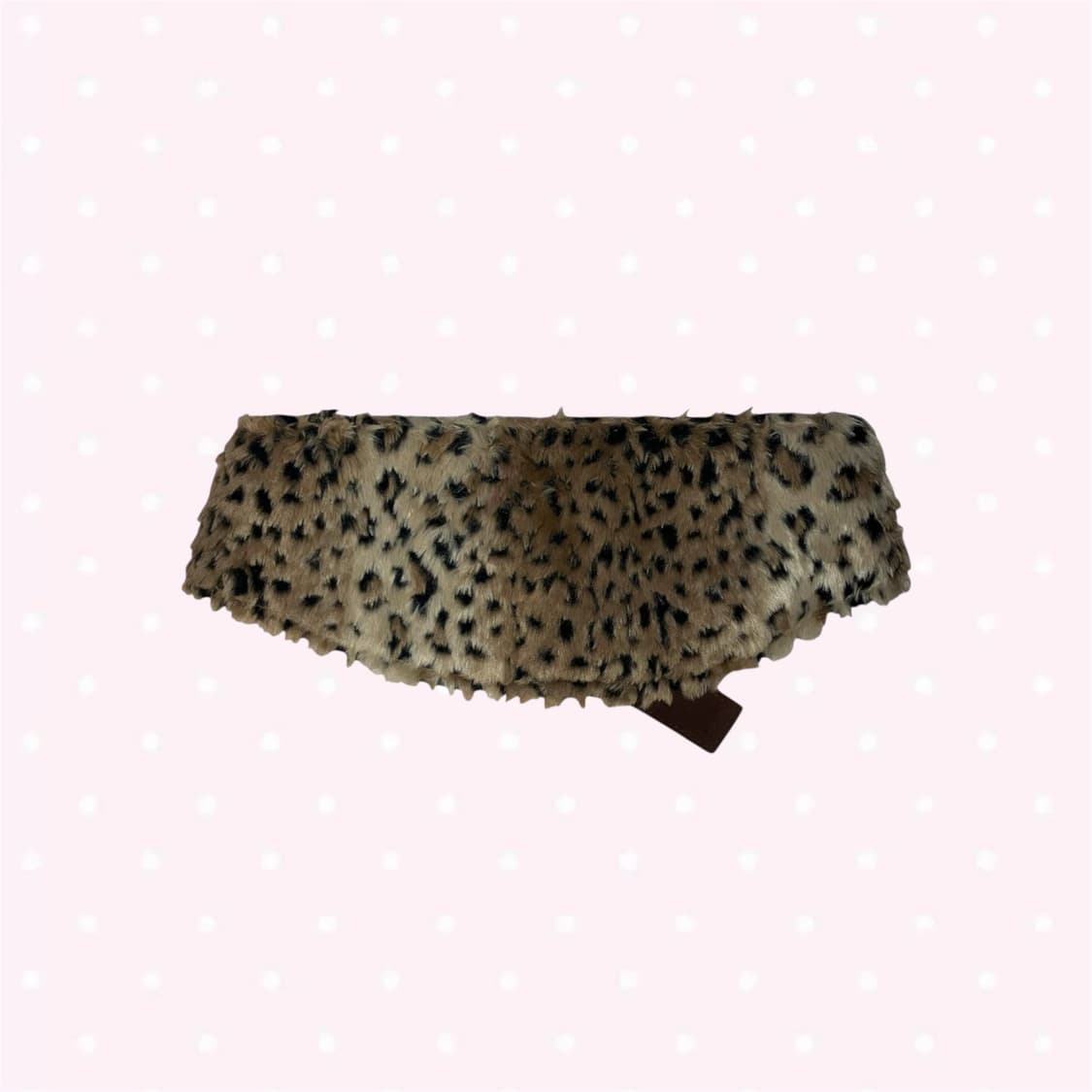 갸루 오네갸루 레오파드 퍼 트리밍 숏팬츠 & 벨트 set 상품이미지3