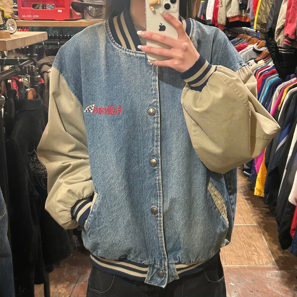 [HI] hartwell 데님 바시티 자켓  상품이미지2