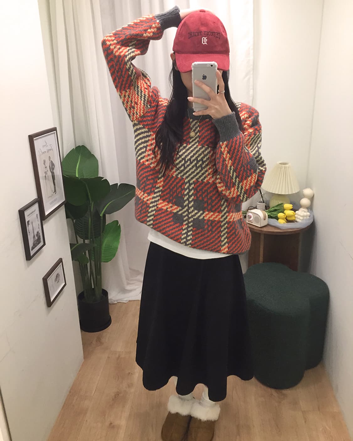 여성 라코스테 라운드 니트 100 상품이미지1