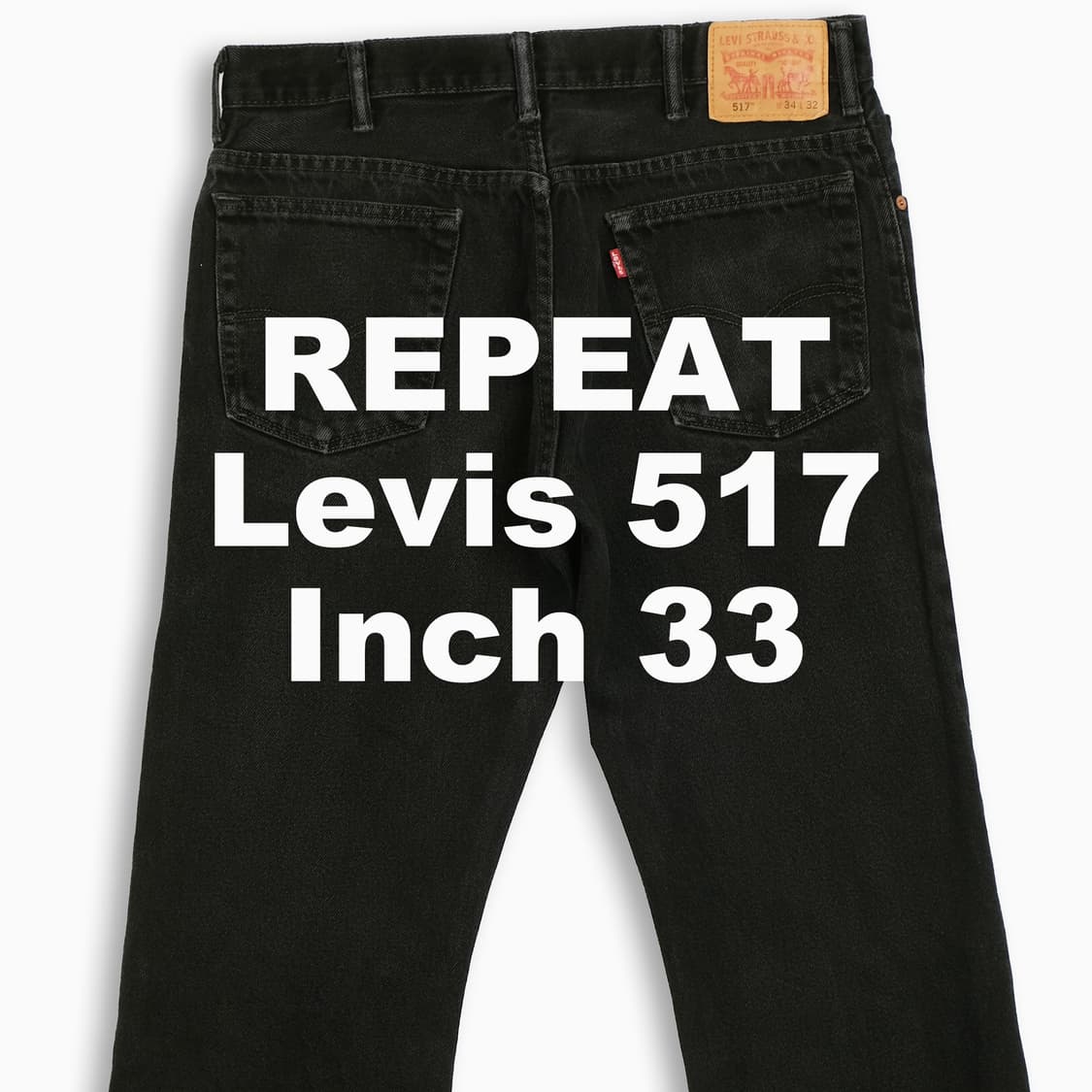 빈티지 리바이스 517 흑청 블랙진 33 인치 LV51734146 상품이미지1