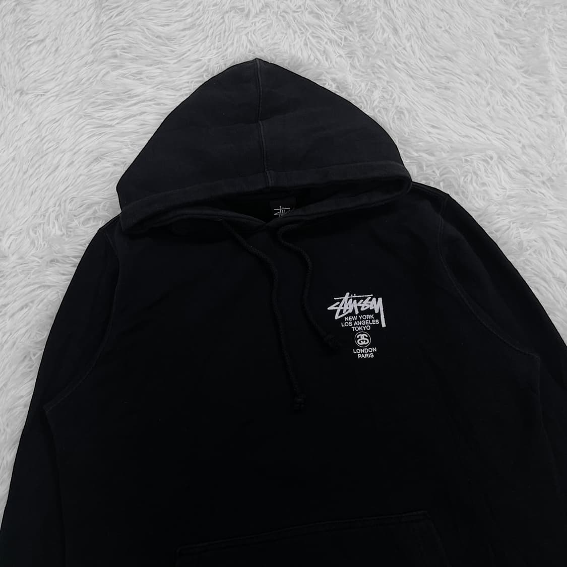 스투시 Stussy 월드투어 후드티 블랙 상품이미지5