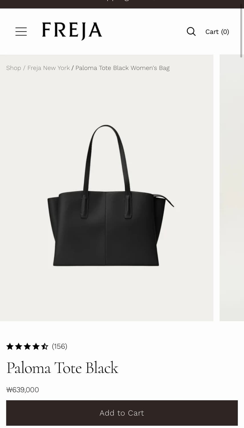 FREJA NEW YORK-Paloma Tote Black 상품이미지9