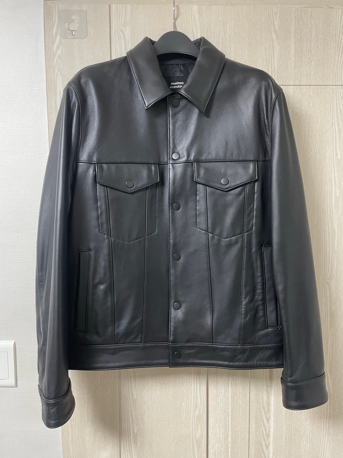 무신사 스탠다드 양가죽 트러커자켓 엑스라지 상품이미지4