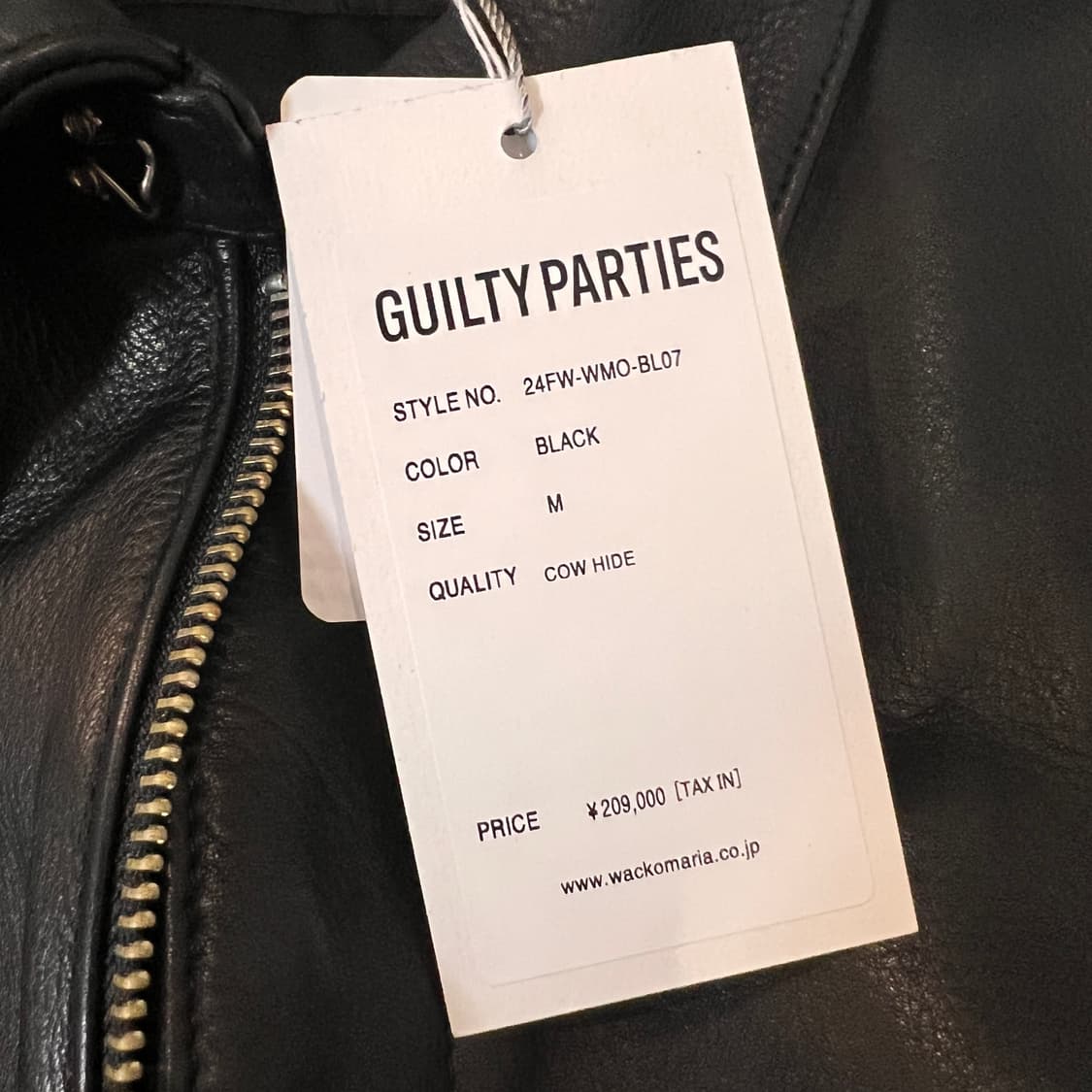 와코마리아 / 24FW A-2 가죽자켓 / M 상품이미지9