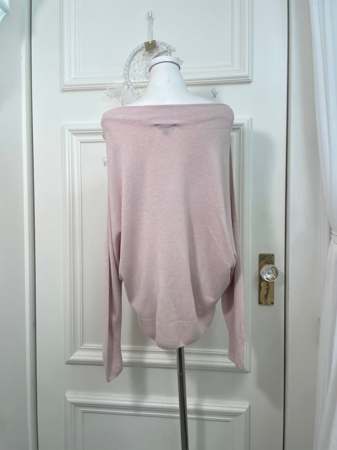 INDIVI pink off-shoulder basic loose cas 상품이미지3