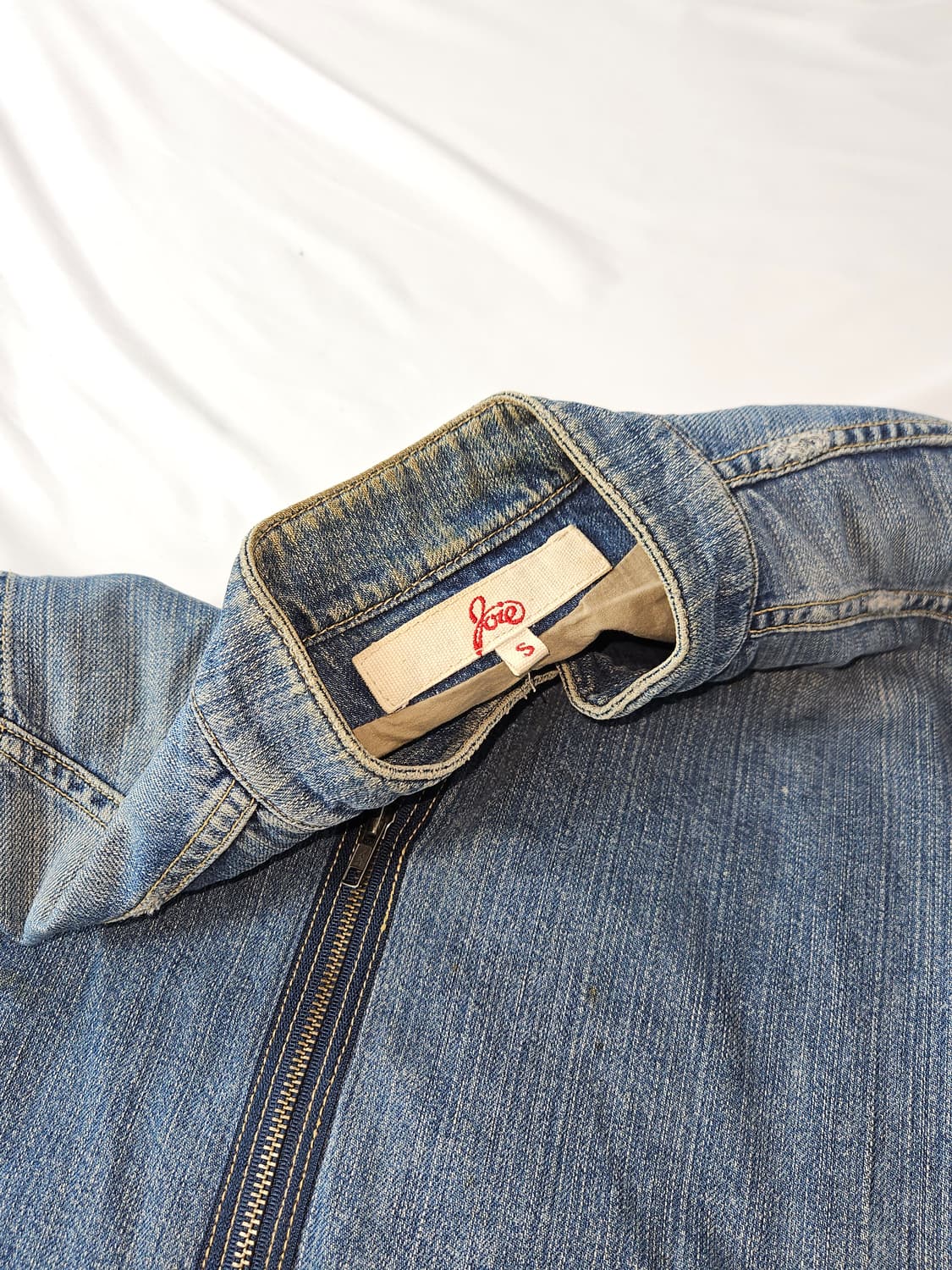 Joie USA 바이커 데님자켓 워싱 코튼 상품이미지3