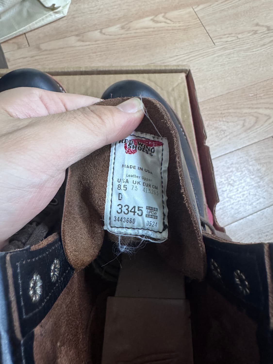 레드윙 블랙스미스 3345 차심 레더 8.5D 265 상품이미지8