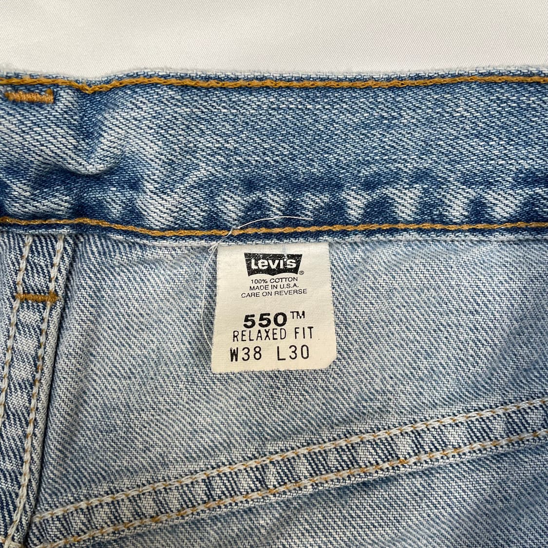 [38x30] 90s USA 리바이스 550 연청 상품이미지4