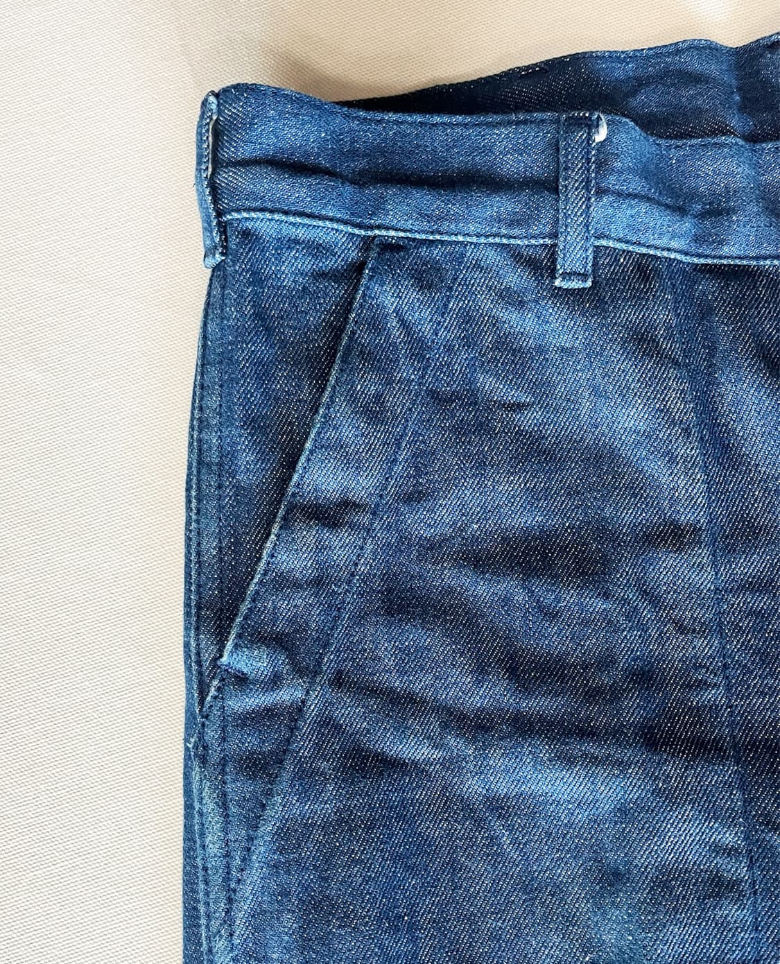 HYKE indigo denim flare pants 상품이미지3