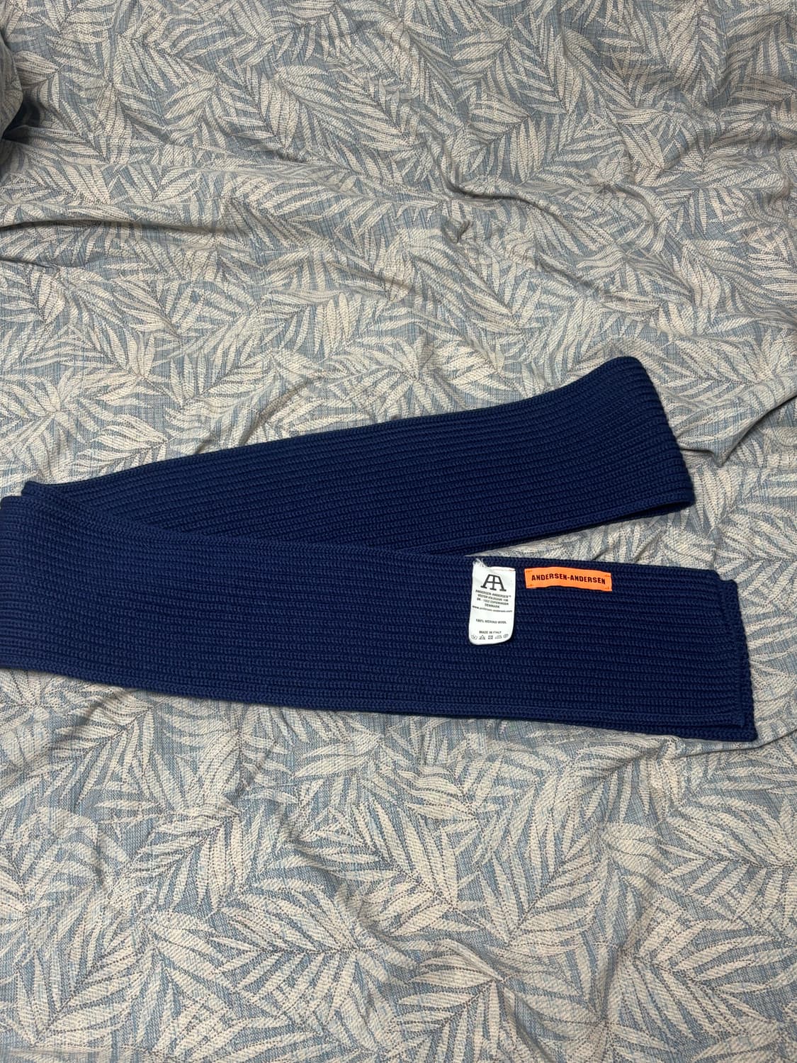 안데르센 안데르센 머플러 롱기장 네이비 상품이미지1