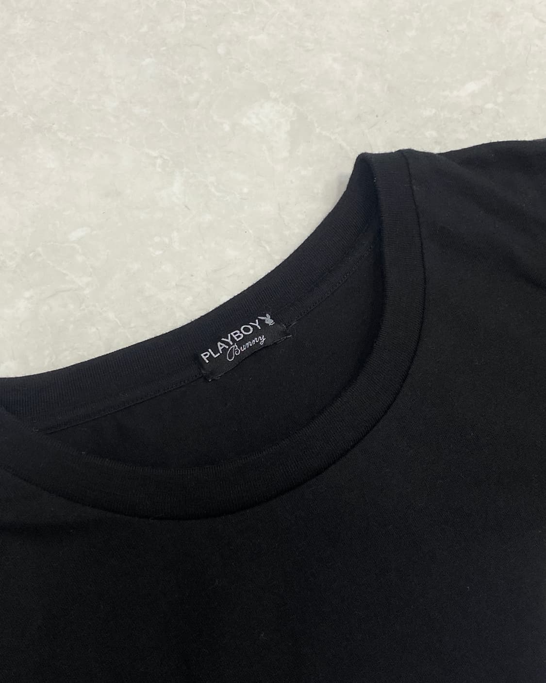 PLAYBOY Bunny Black Logo T-Shirt 상품이미지5