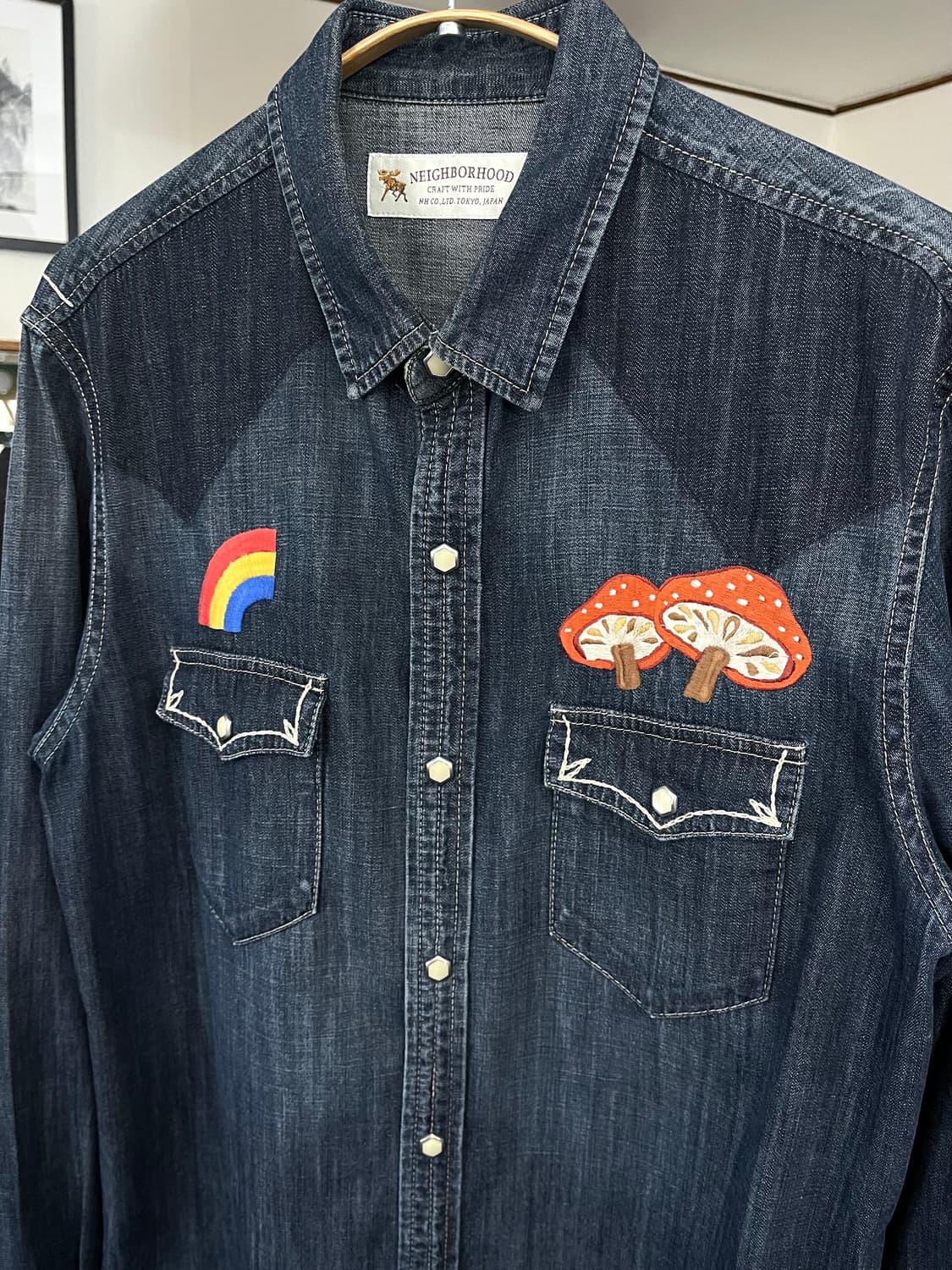 네이버후드 데님 웨스턴 셔츠 상품이미지2