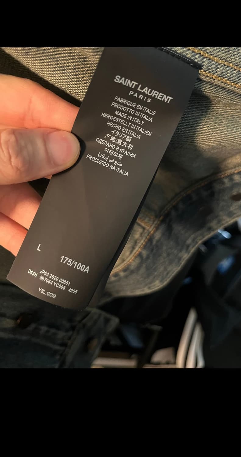 생로랑 에디 퍼머넌트 데님 트러커 자켓 상품이미지4