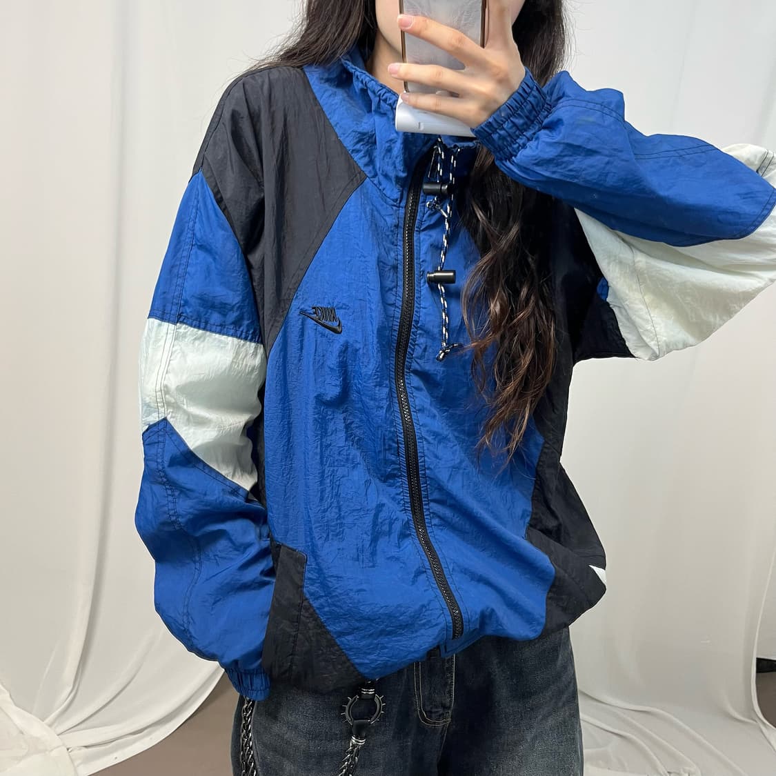 Nike old school 90‘s blue windbreaker 상품이미지3