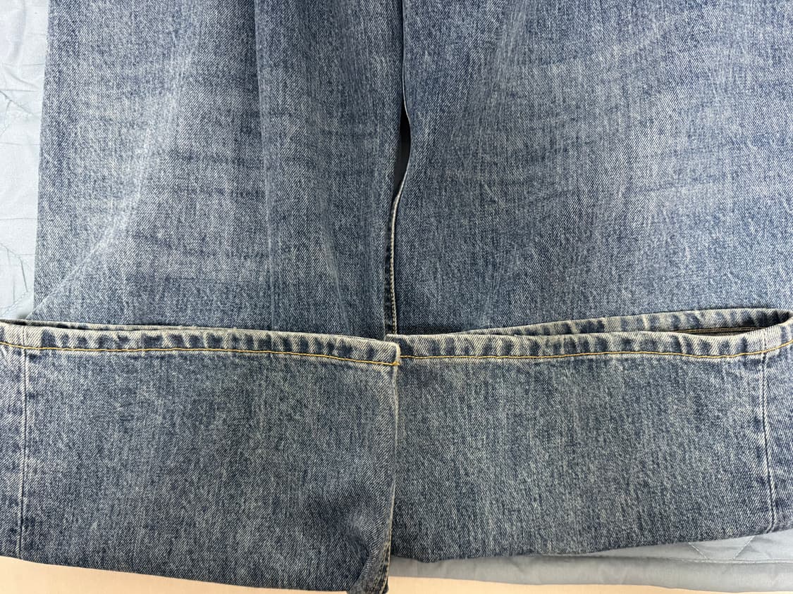 [3] 해칭룸 와이드커브진_워시드 블루 상품이미지6