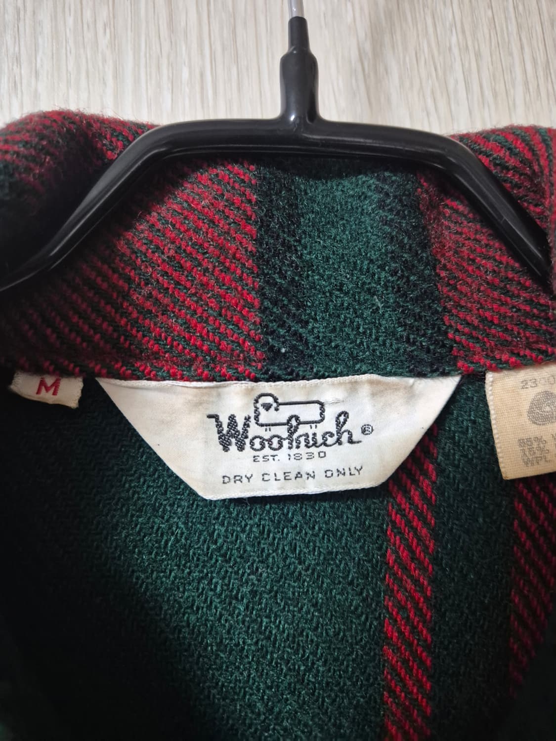 울리치 USA 멀티포켓 레드 타탄체크 울 셔츠 M 상품이미지5