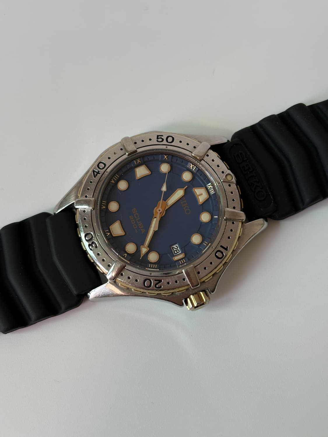 1990s Scuba Navy Dial Diver Quartz 상품이미지3