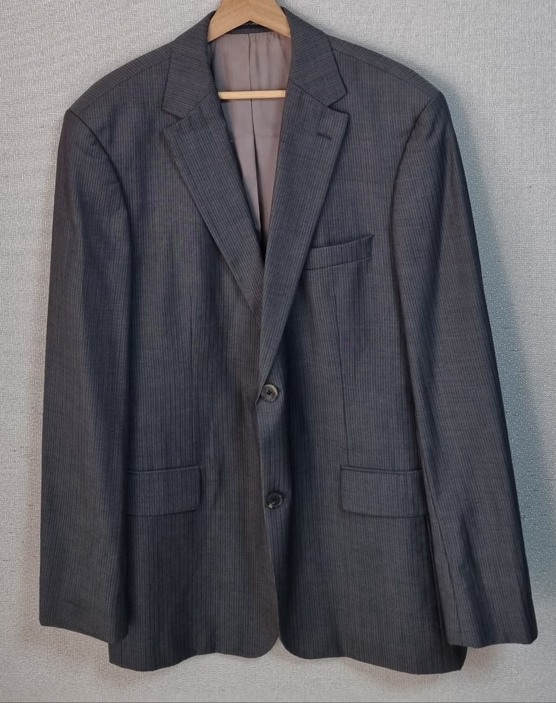 L (100) 휴고보스 그레이 버진울100% 블레이저 정장자켓 상품이미지1