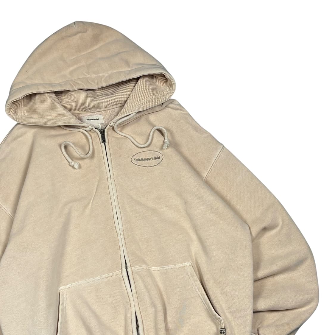 디스이즈네버댓 베이지컬러 후드집업 상품이미지4