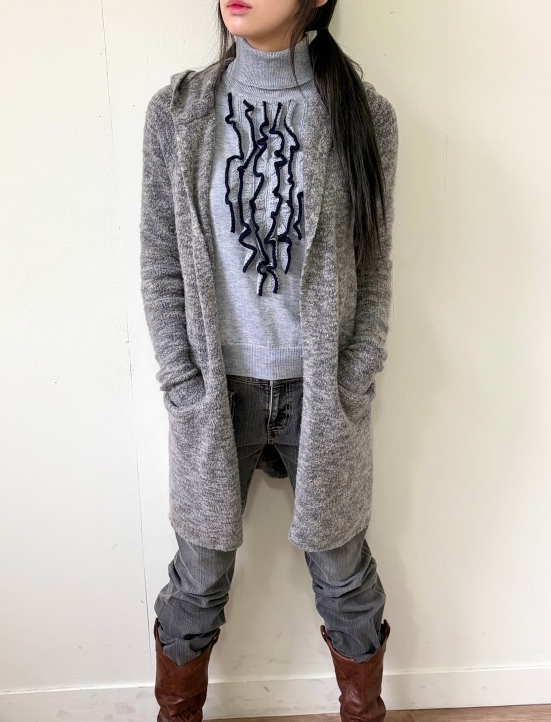 GAP 알파카 후드가디건 상품이미지5