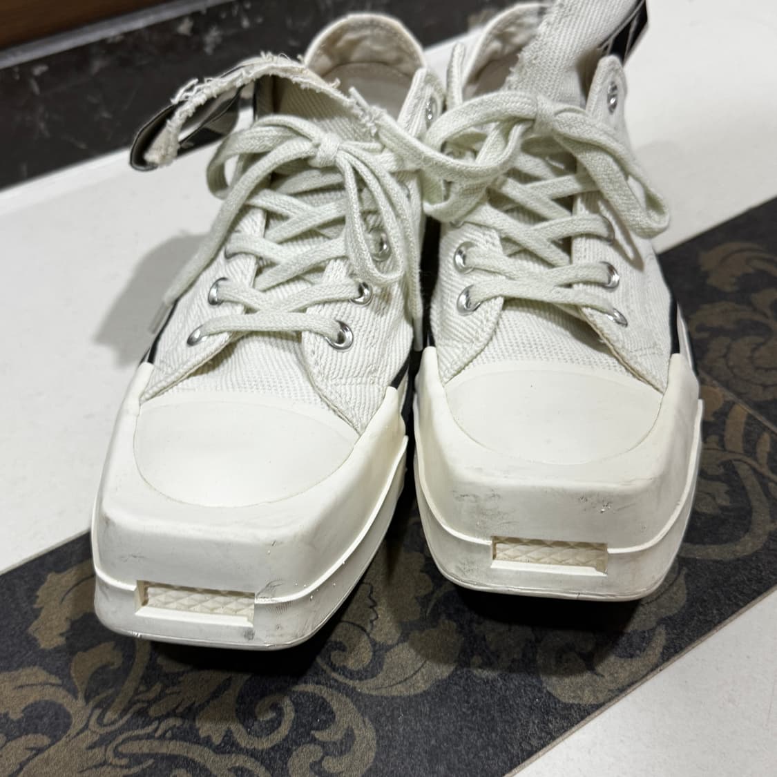 릭오웬스 컨버스 터보다크 로우 화이트 255 상품이미지4