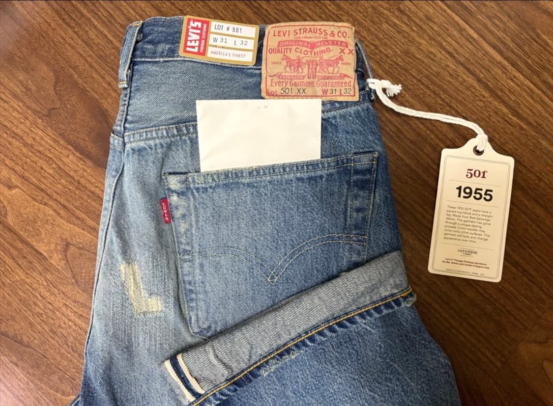 LVC 1955 501 viper 31X32 새상품 상품이미지1