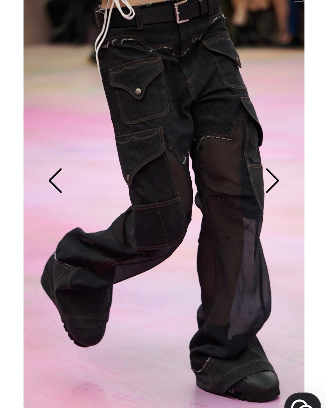 앤더슨벨 팬츠 DENIM SHEER CARGO PANTS 상품이미지1
