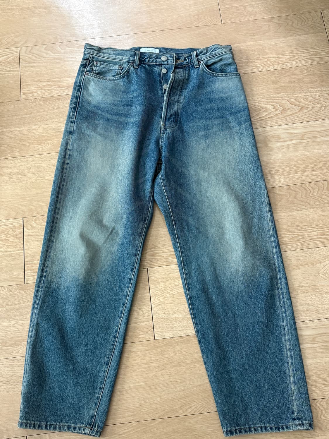 아워셀브스 25ss 와이드 테이퍼드 데님 워시드 블루 2 상품이미지2