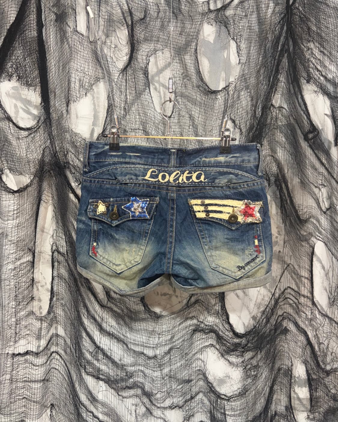 Y2K Lolita jeans star point short pants 상품이미지2