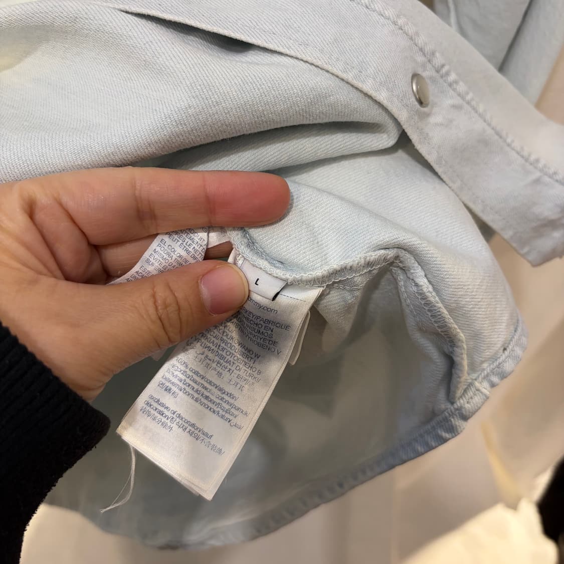 타미힐피거x 루이스해밀턴 데님 셔츠 청남방 상품이미지5