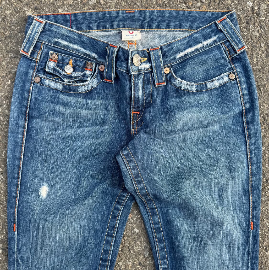 트루릴리전 USA 조이 로우 데님 팬츠 상품이미지3