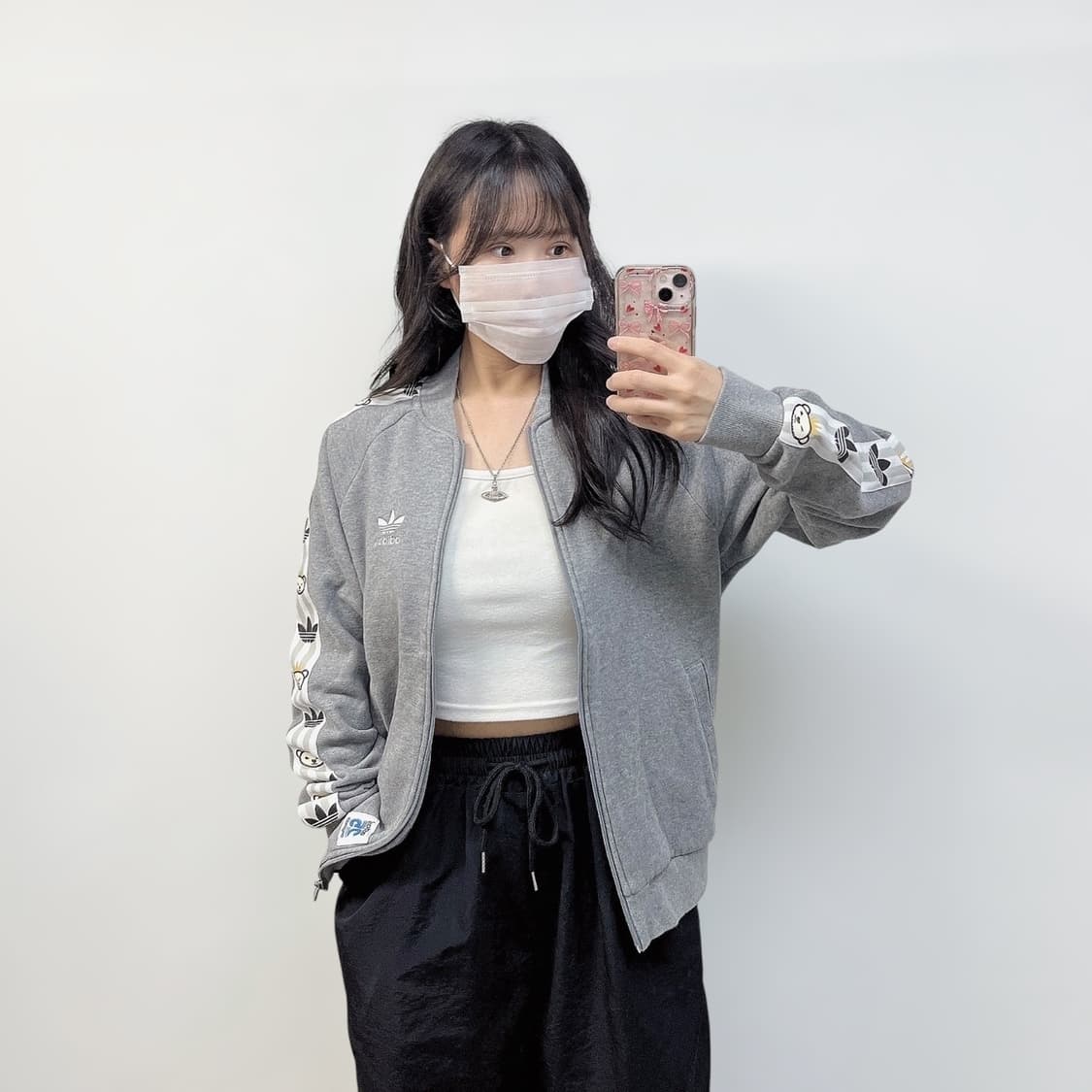 아디다스 니고베어 스웻 트랙 집업 그레이 상품이미지1