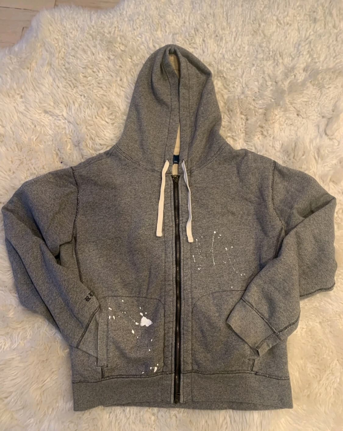 폴로랄프로렌  와플 페인팅후드집업 상품이미지1